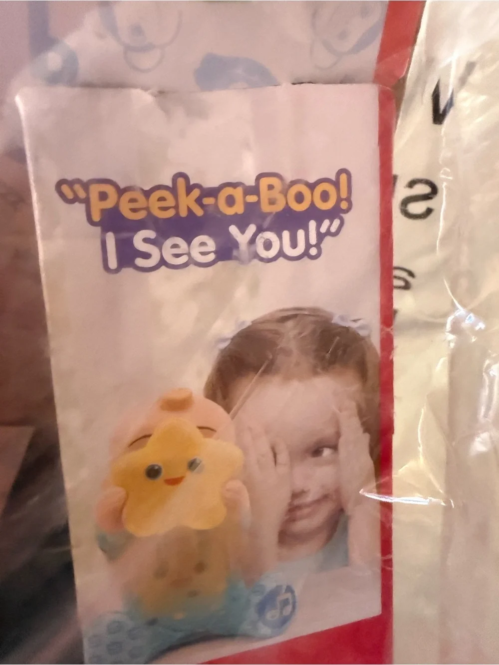 Cocomelon Baby JJ Peek-a-Boo Plush Star Toy - Yellow NIB